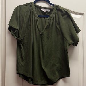 LOFT Forest Green Women's Blouse